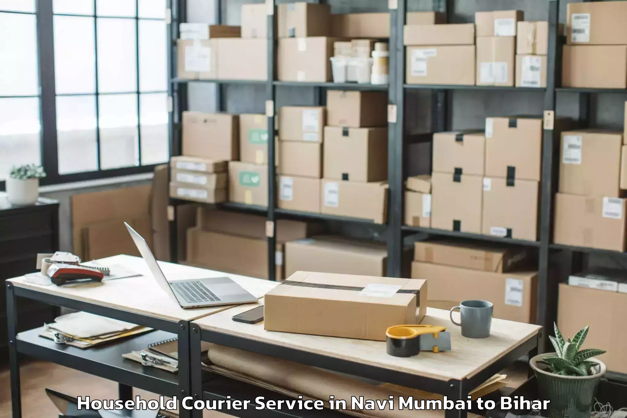 Get Navi Mumbai to Sikta Household Courier